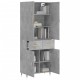Sonata Dulap înalt, gri beton, 69,5x34x180, lemn compozit