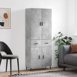 Sonata H Висок шкаф, бетонно сив, 69,5x34x180 см, инженерно дърво - Corpuri, vitrine, biblioteci modulare