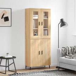 Sonata H Висок шкаф, дъб сонома, 69,5x34x180 см, инженерно дърво - Corpuri, vitrine, biblioteci modulare