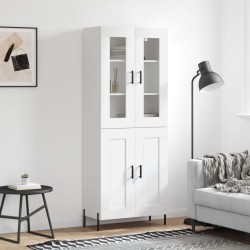 Sonata H Висок шкаф, бял, 69,5x34x180 см, инженерно дърво - Living