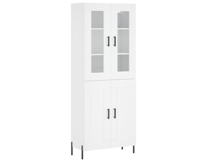 Sonata Dulap înalt, alb, 69,5x34x180 cm, lemn compozit
