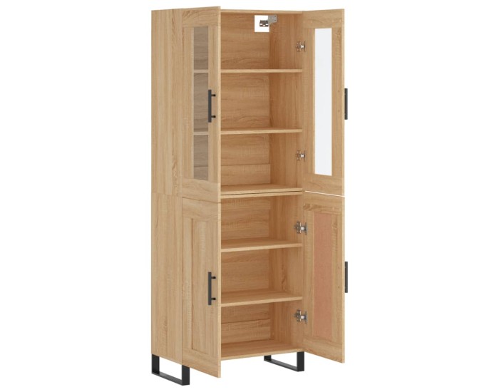 Sonata Dulap înalt, stejar sonoma, 69,5x34x180 cm, lemn compozit