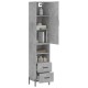 Sonata Dulap înalt, gri beton, 34,5x34x180 cm, lemn prelucrat