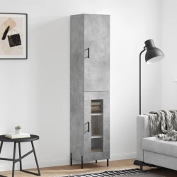 Sonata H Висок шкаф, бетонно сив, 34,5x34x180 см, инженерно дърво - Living