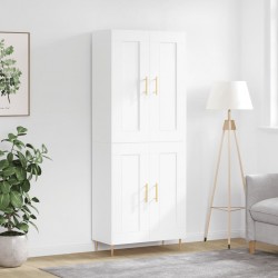 Sonata H Висок шкаф, бял, 69,5x34x180 см, инженерно дърво - Living
