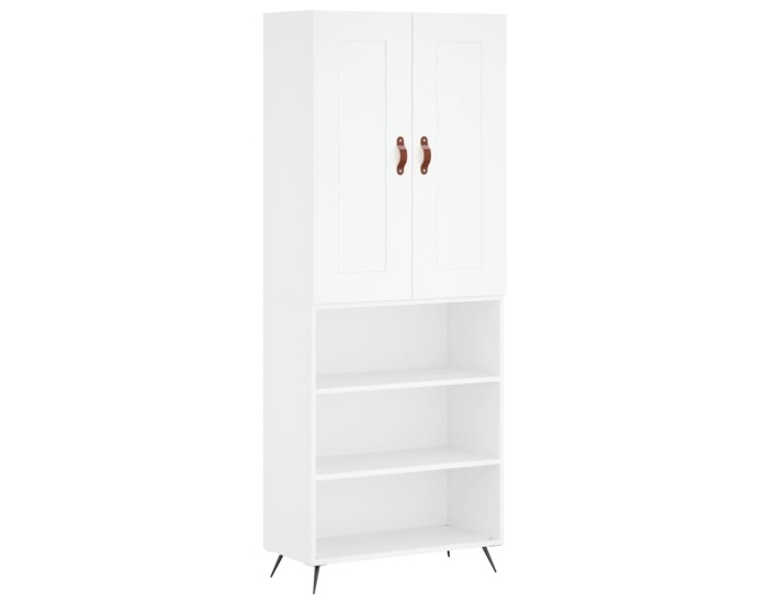 Sonata Dulap înalt, alb, 69,5x34x180 cm, lemn compozit