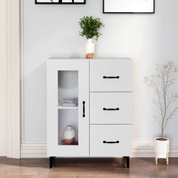 Sonata H Сайдборд, бял, 69,5x34x90 см, инженерно дърво - Corpuri, vitrine, biblioteci modulare