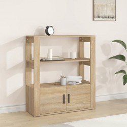 Sonata H Сайдборд, дъб сонома, 80x30x90 см, инженерно дърво - Corpuri, vitrine, biblioteci modulare