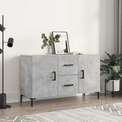 Sonata H Сайдборд, бетонно сив, 100x36x60 см, инженерно дърво - Corpuri, vitrine, biblioteci modulare