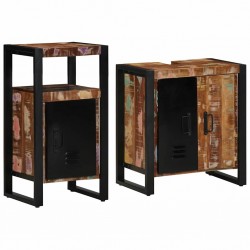 Sonata H Комплект мебели за баня 2 pcs Кафяво регенерирано дърво масив - Seturi