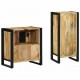 Sonata H Комплект мебели за баня 2 pcs Кафяв Солидно мангово дърво
