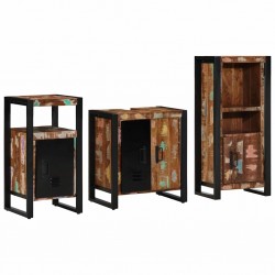 Sonata H Комплект мебели за баня 3 pcs Солидна рециклирана дървесина - Seturi