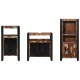 Sonata Set de mobilier pentru baie 3 buc. Multicolor și negru