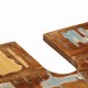 Sonata H Комплект мебели за баня 3 pcs Солидна рециклирана дървесина