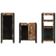 Sonata Set de mobilier pentru baie 3 buc. Multicolor și negru