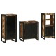 Sonata Set de mobilier pentru baie 3 buc. Multicolor și negru
