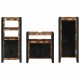 Sonata Set de mobilier pentru baie 3 buc. Multicolor și negru