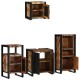 Sonata Set de mobilier pentru baie 4 buc. Multicolor și negru