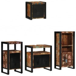 Sonata H Комплект мебели за баня 4 pcs Солидна рециклирана дървесина - Seturi