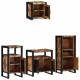 Sonata Set de mobilier pentru baie 4 buc. Multicolor și negru