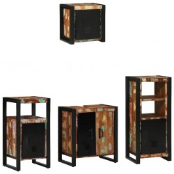 Sonata H Комплект мебели за баня 4 pcs Солидна рециклирана дървесина - Seturi