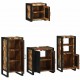 Sonata H Комплект мебели за баня 4 pcs Солидна рециклирана дървесина