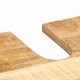 Sonata H Комплект мебели за баня 4 pcs Кафяво Солидно мангово дърво