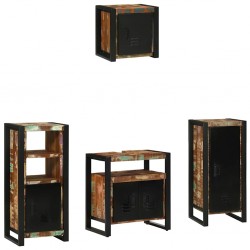 Sonata H Комплект мебели за баня 4 pcs Солидна рециклирана дървесина - Seturi