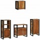 Sonata H Комплект мебели за баня 4 pcs Солидна рециклирана дървесина
