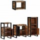 Sonata H Комплект мебели за баня 4 pcs Солидна рециклирана дървесина