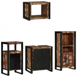 Sonata H Комплект мебели за баня 4 pcs Солидна рециклирана дървесина - Seturi