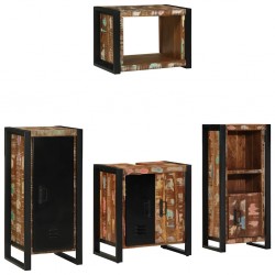 Sonata H Комплект мебели за баня 4 pcs Солидна рециклирана дървесина - Seturi