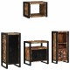Sonata Set de mobilier pentru baie 4 buc. Multicolor și negru