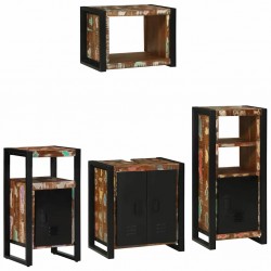 Sonata H Комплект мебели за баня 4 pcs Солидна рециклирана дървесина - Seturi