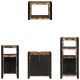 Sonata Set de mobilier pentru baie 4 buc. Multicolor și negru