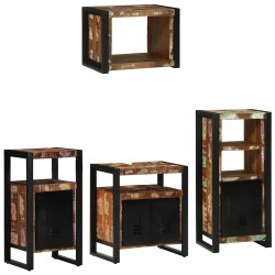 Sonata H Комплект мебели за баня 4 pcs Солидна рециклирана дървесина - Seturi