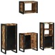 Sonata Set de mobilier pentru baie 4 buc. Multicolor și negru