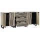 Sonata H Комплект мебели за баня с чекмедже с рафт 3 pcs Бял 180 x 33 x 75 см
