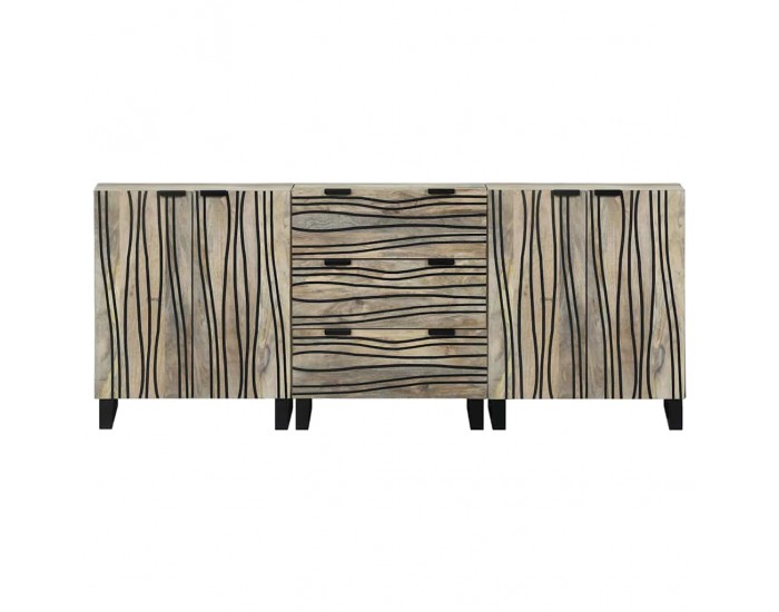 Sonata H Комплект мебели за баня с чекмедже с рафт 3 pcs Бял 180 x 33 x 75 см