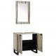Sonata H Комплект мебели за баня с рафт 2 pcs Бял 62 x 33 x 58 см