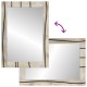 Sonata Set dulap baie 2 buc. Alb Lemn de mango solid