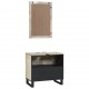 Sonata H Комплект мебели за баня с рафт 2 pcs Бял 62 x 33 x 58 см