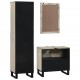 Sonata H Комплект мебели за баня с чекмедже с рафт 3 pcs Бял 38 x 33 x 160 см