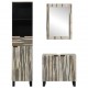 Sonata H Комплект мебели за баня с чекмедже с рафт 3 pcs Бял 38 x 33 x 160 см