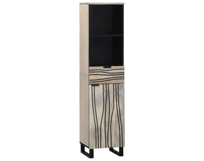 Sonata Set de mobilier pentru baie 4 buc. Maro Nuc Lemn prelucrat