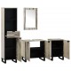 Sonata H Комплект мебели за баня 4 pcs Орехов кафяв 38 x 33 x 160 см