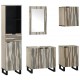 Sonata H Комплект мебели за баня 5 pcs Орехов кафяв 38 x 33 x 160 см