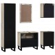 Sonata H Комплект мебели за баня 5 pcs Орехов кафяв 38 x 33 x 160 см