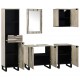 Sonata H Комплект мебели за баня 5 pcs Орехов кафяв 38 x 33 x 160 см