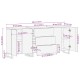 Sonata Set de bufet 3 buc. Maro 180 x 33 x 75 cm Lemn de mango solid